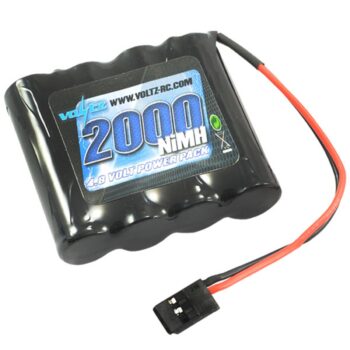 vz0112 Voltz 1600mah 6.0v Battery Receiver Pack Hump JR Plug 